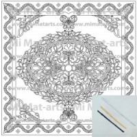 Pre engutat coixí de seda 50x50cm JORDÀNIA